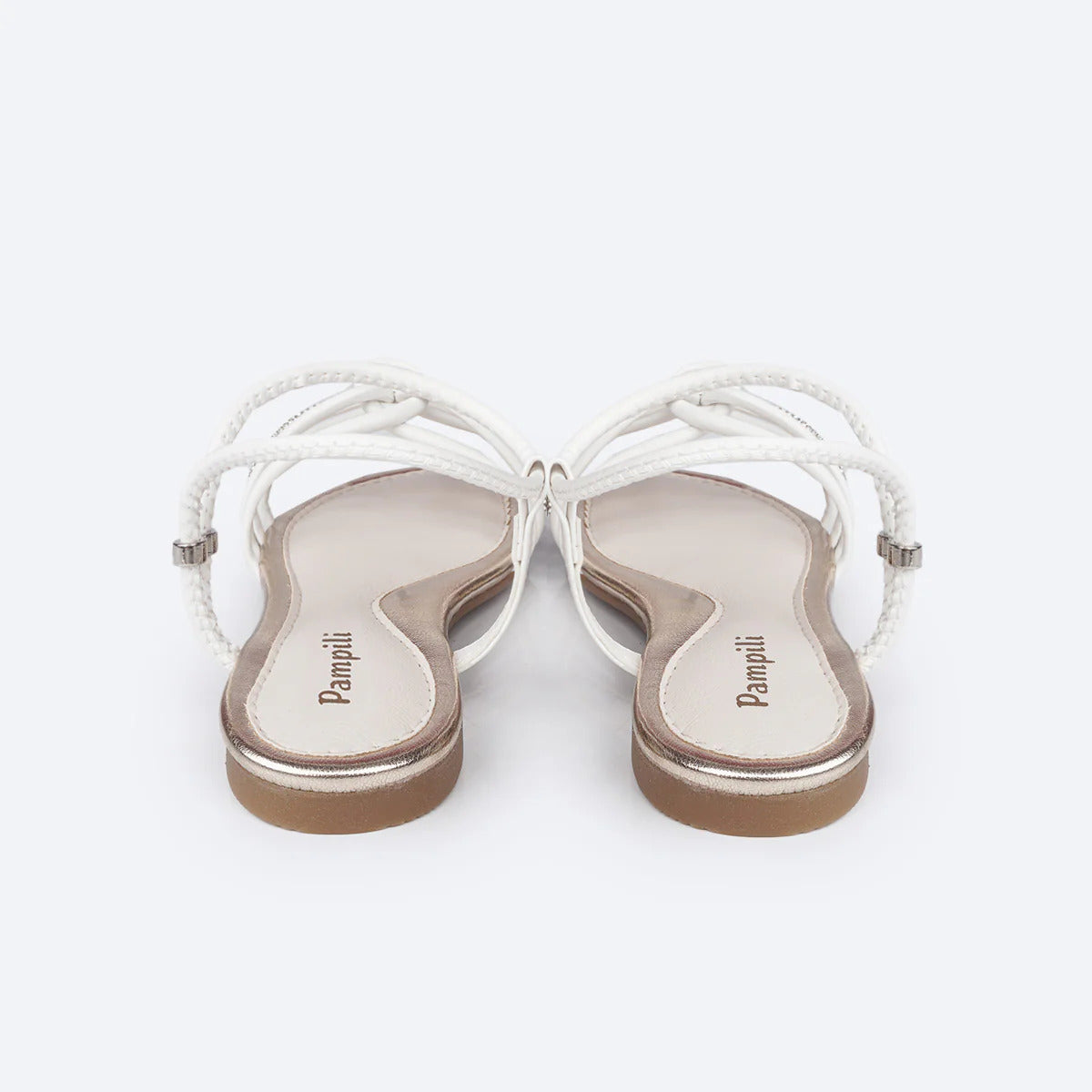 Sandália Infantil Feminina Pampili Iris Tiras Nó Strass