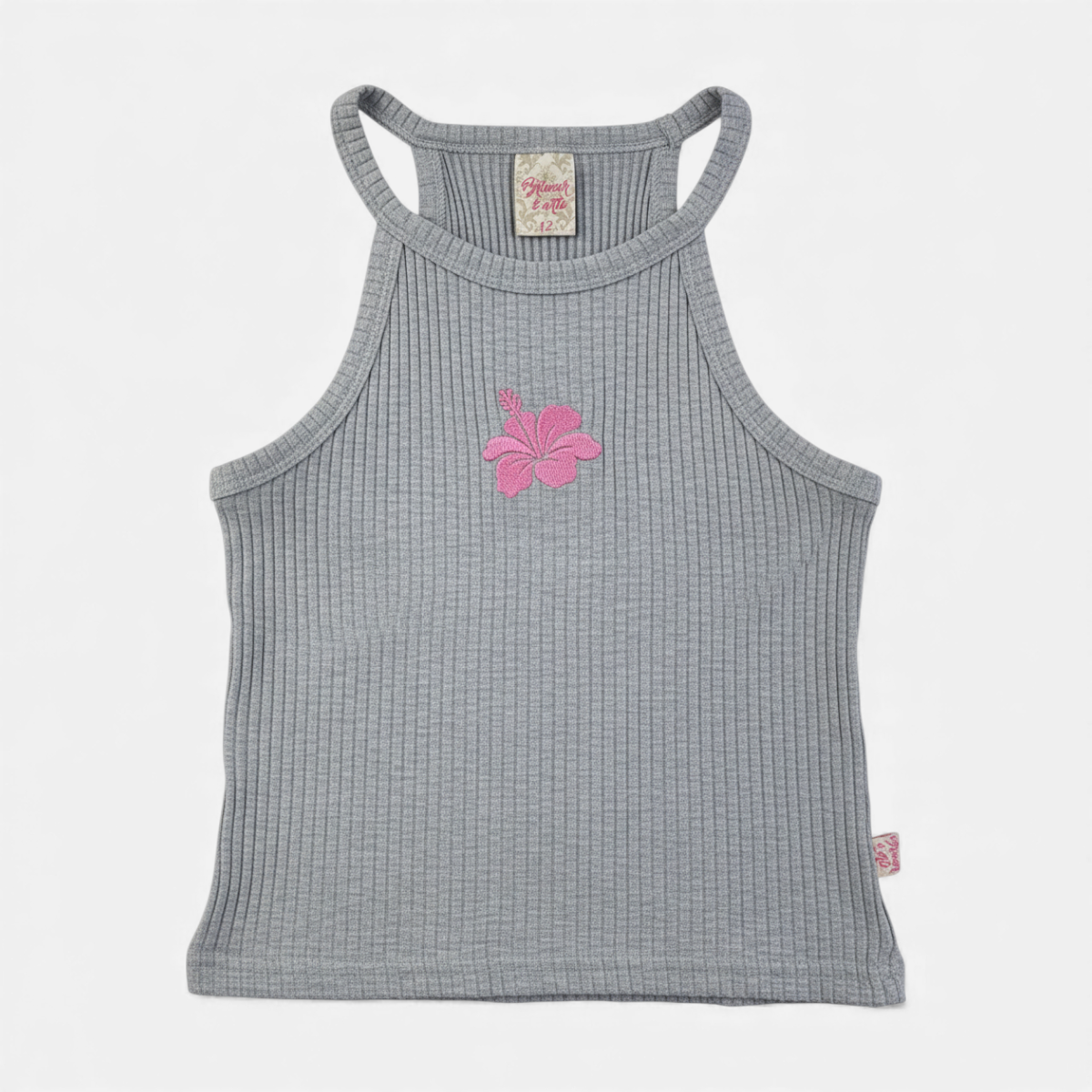 Cropped Brincar e Arte Ribana Flor