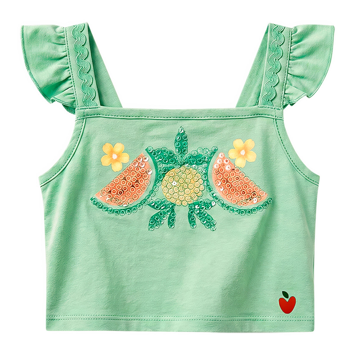 Conjunto Bebê Feminino Regata e Short Nanai Frutinhas