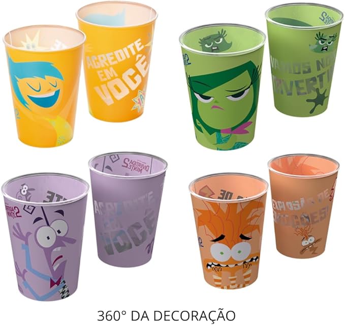 Copo Plasútil Divertidamente 320 Ml