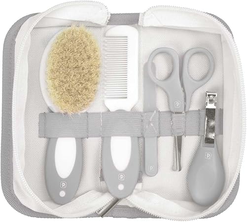 Kit Higiene Pimpolho Cerdas Naturais Com necessaire 5 Peças