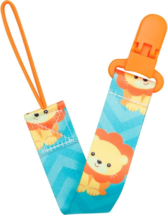 Prendedor de Chupeta Infantil Buba Animal Fun Seguro 3 Meses+