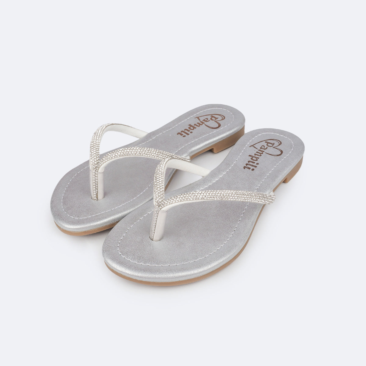 Sandália Rasteira Infantil Pampili Iris Strass – Conforto e Estilo para o Verão