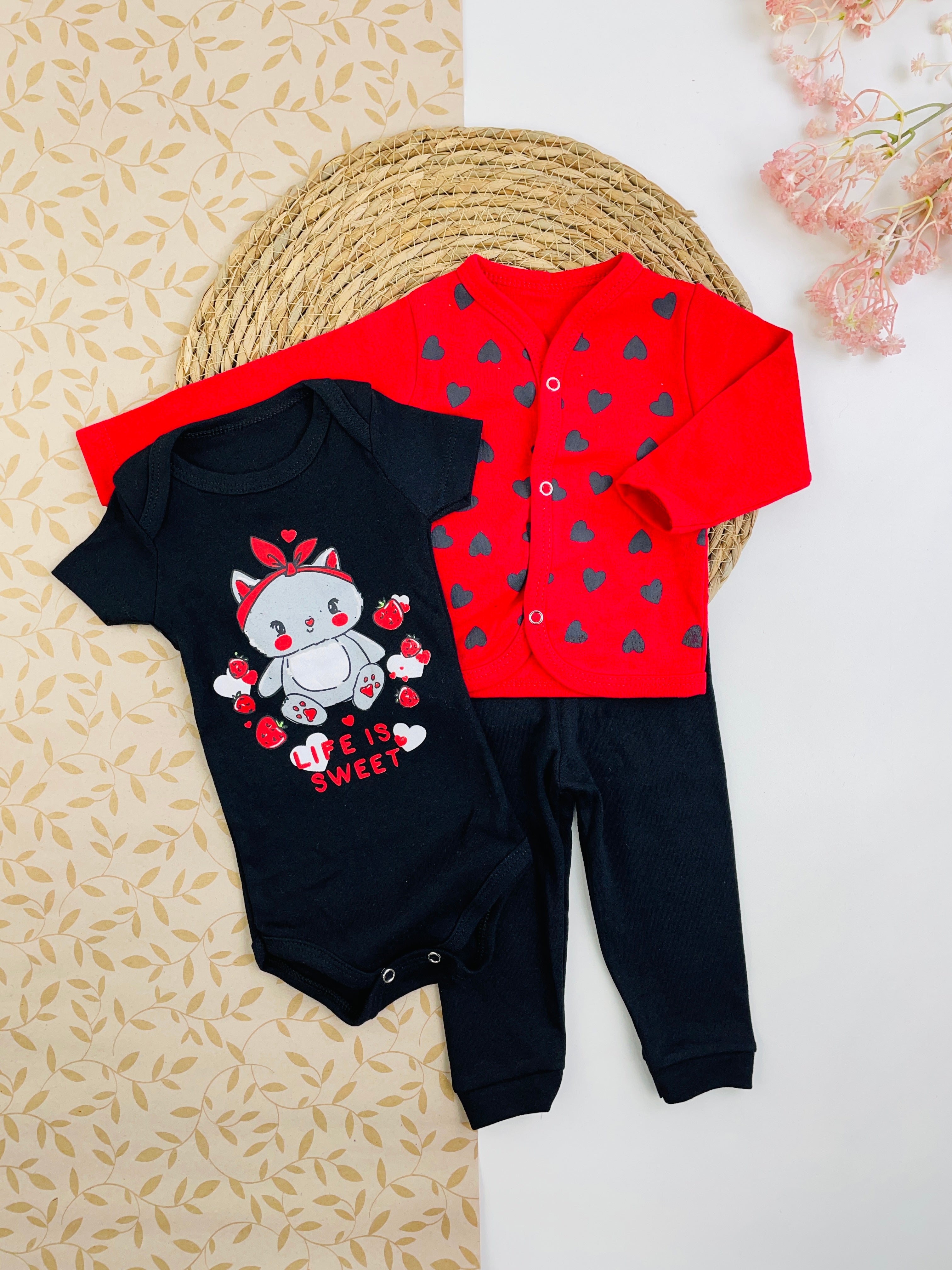 Conjunto Bichinhos Gatinha 3 Peças