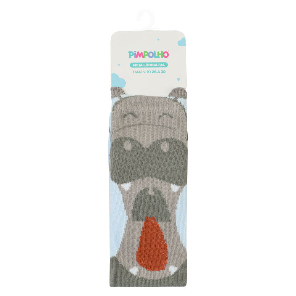 Meia Infantil Masculina Pimpolho Cano Longo 3/4 Lúdica (03 a 06 Anos)