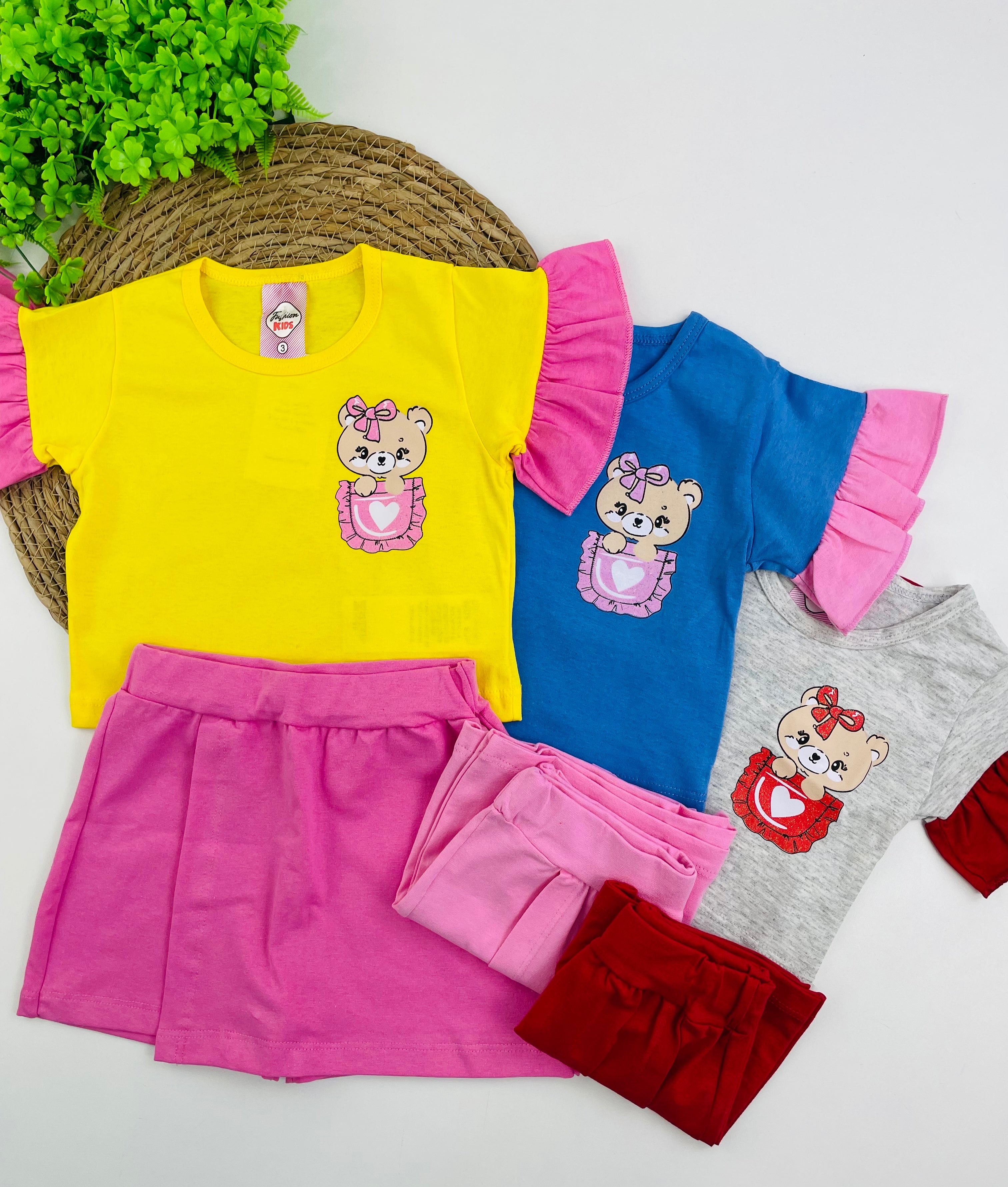 Conjunto Feminino Fashion Kids Ursinha