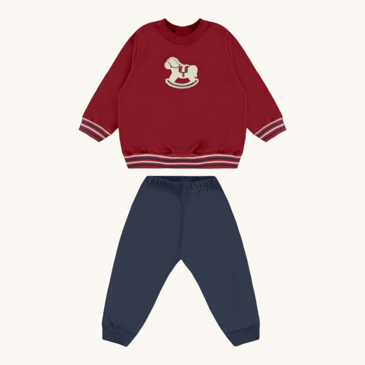 Conjunto Infantil Masculino Pulla Bulla Cavalinho Bordado Confortável
