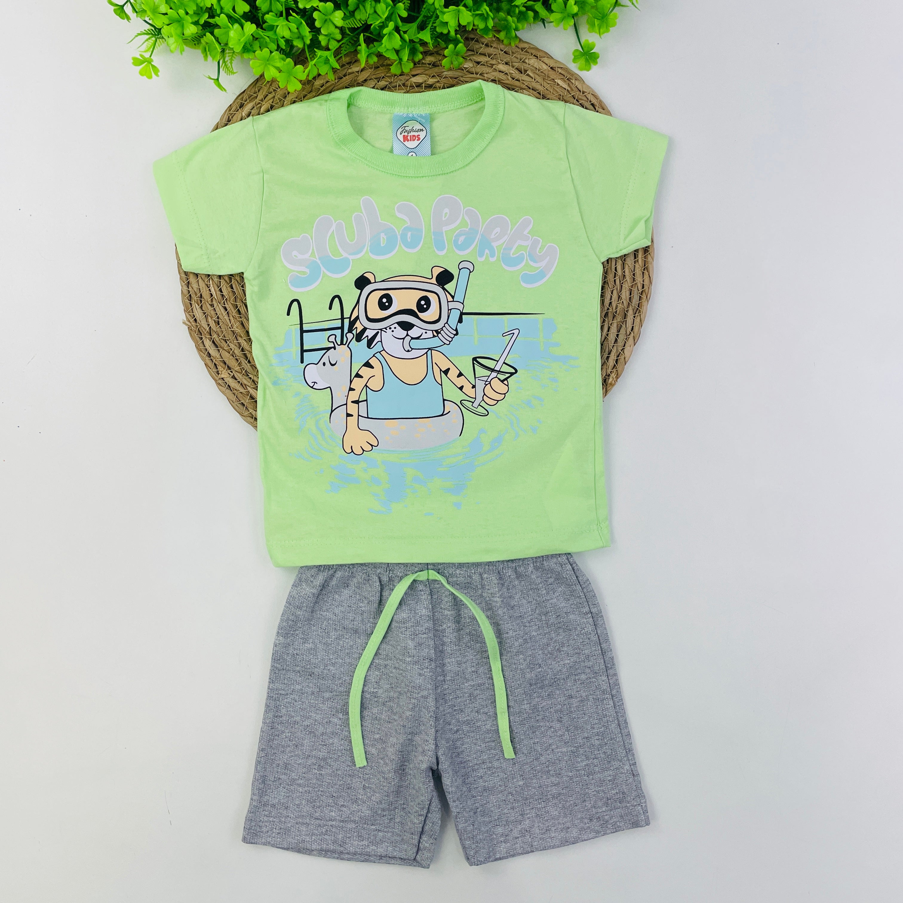 Conjunto Fashion Kids Infantil Masculino Scuba Party