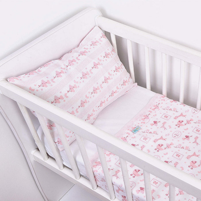 Jogo Mini Berço Baby Nice Estampado 3 Peças