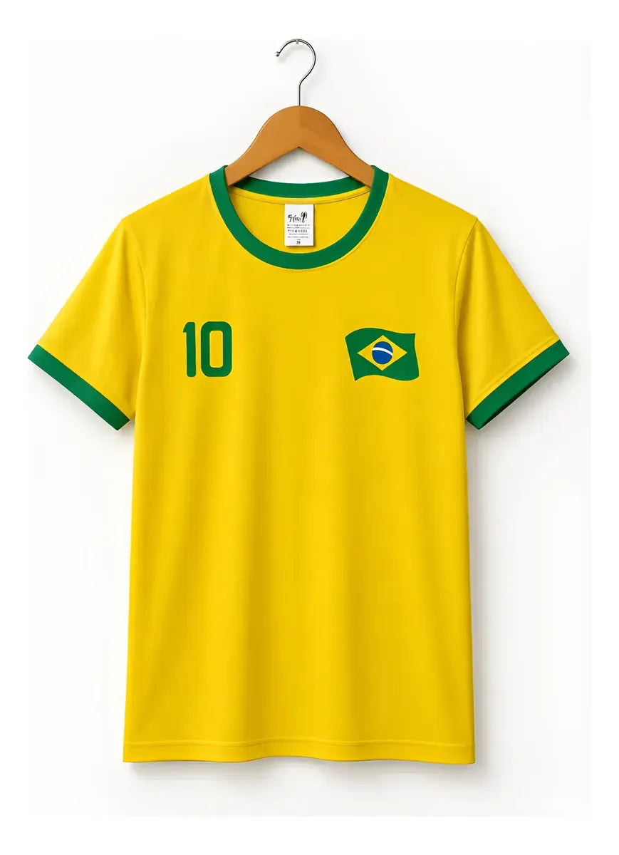 Camisa Manga Curta Felix Baby Brasil Adulto