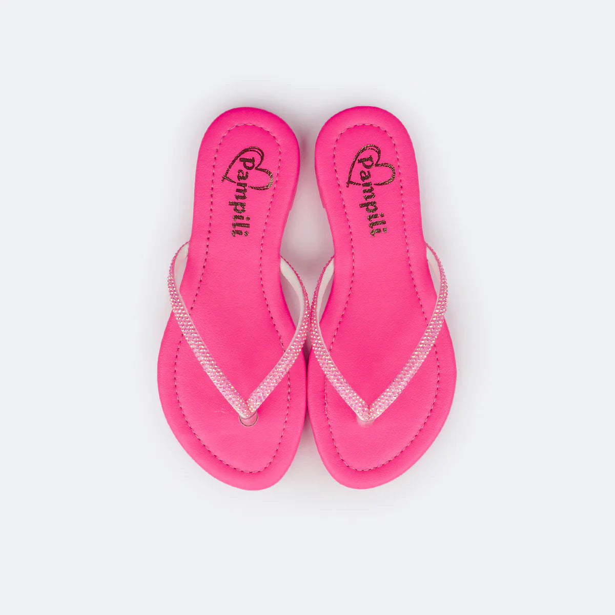 Sandália Rasteira Infantil Pampili Iris Strass – Conforto e Estilo para o Verão