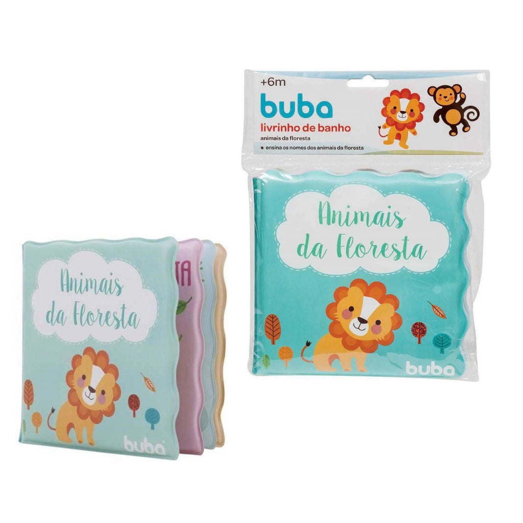 Livrinho de Banho Infantil Animais da Floresta Buba +6 Meses