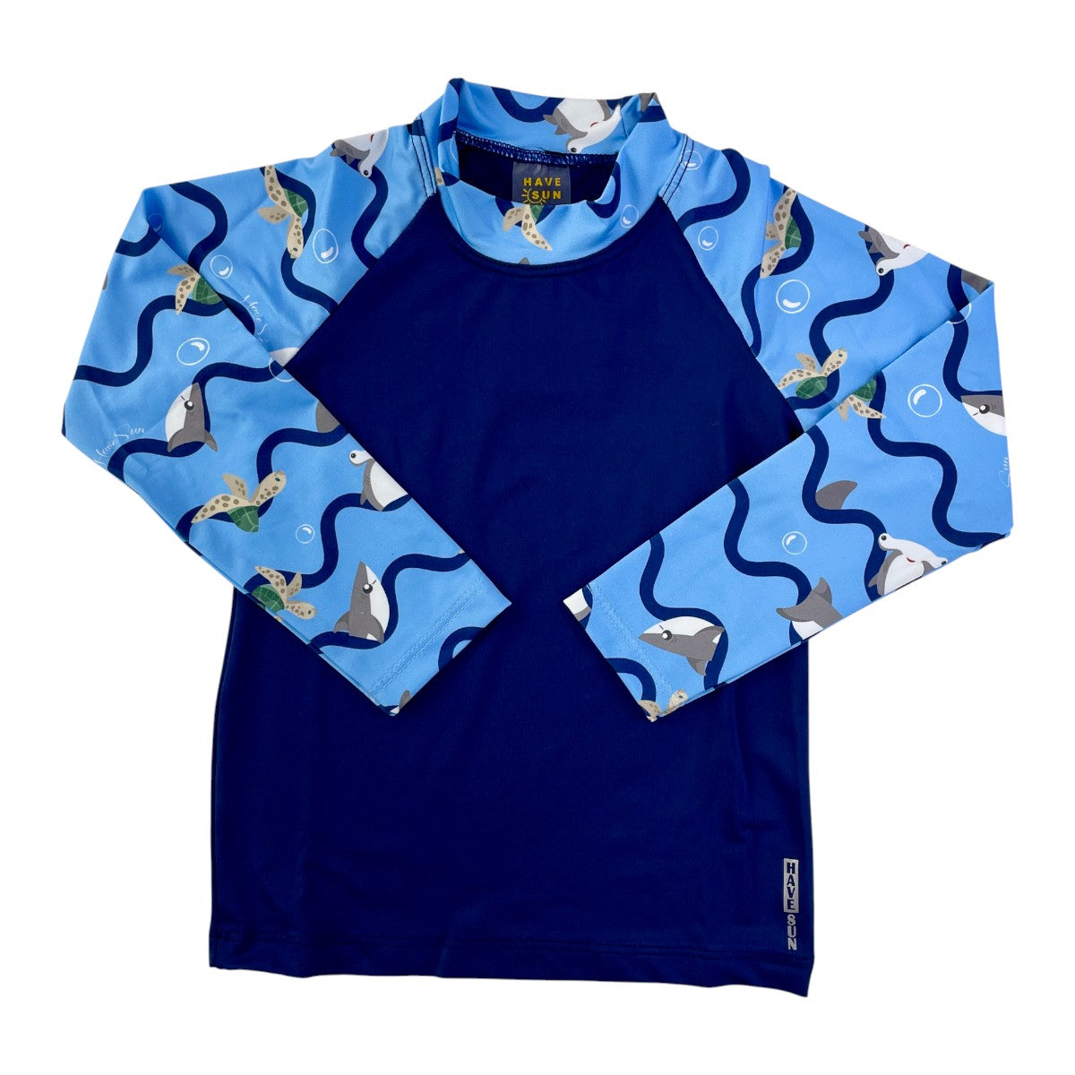 Conjunto Masculino Infantil Have Sun Raglan Estampado com Proteção UV