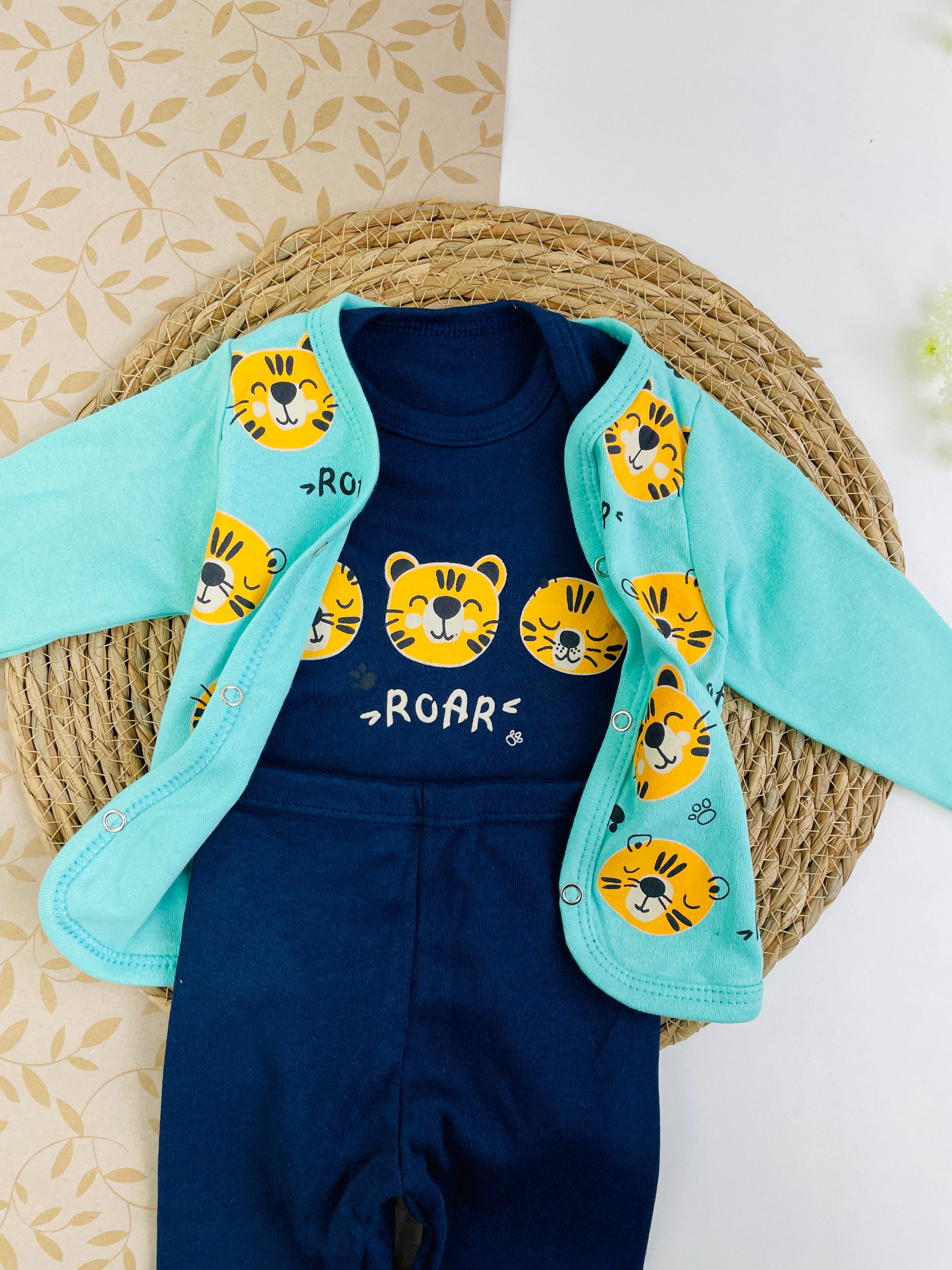 Conjunto Bichinhos Tigre Roar 3 Peças