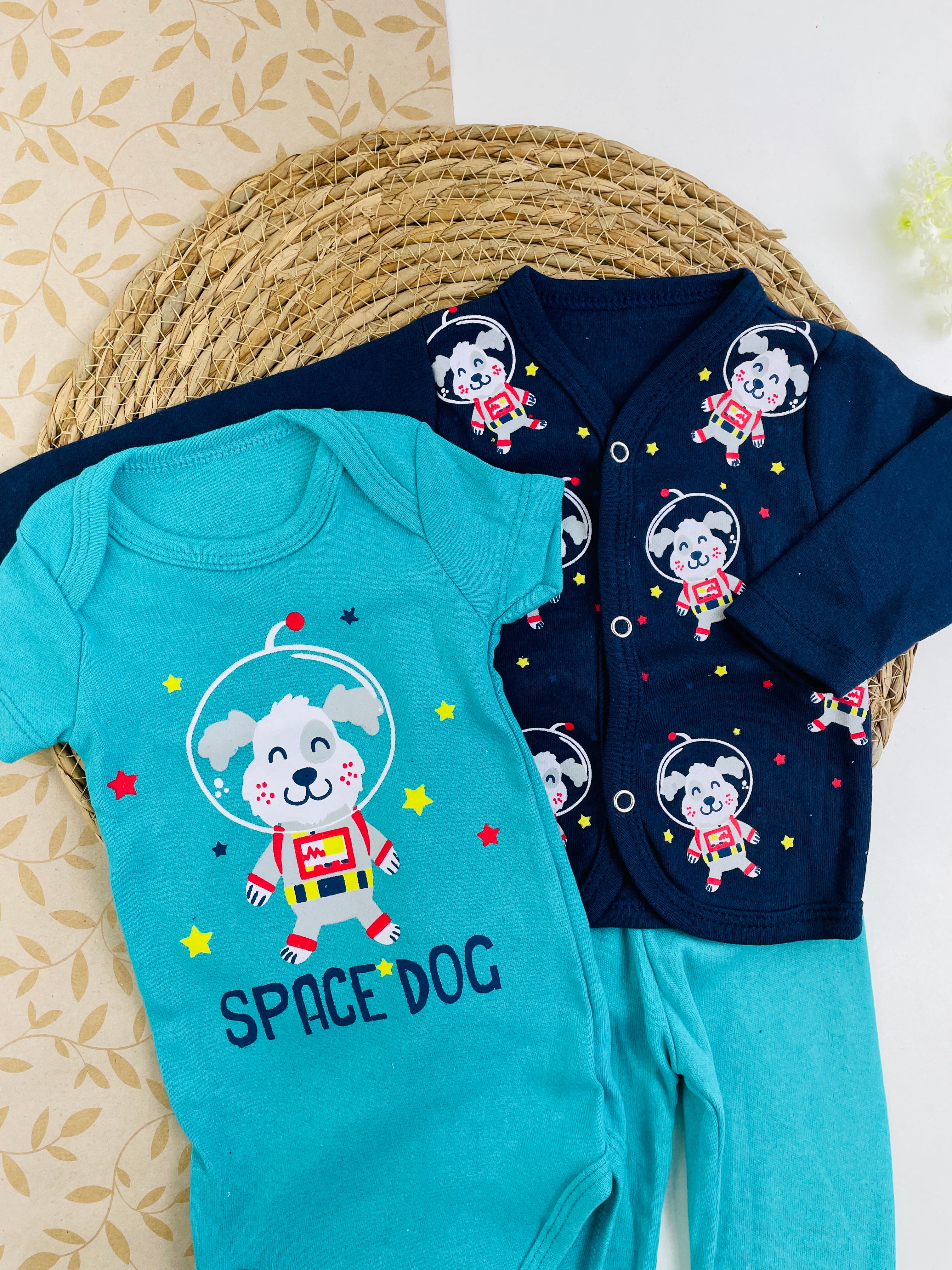 Conjunto Bichinhos Space Dog 3 Peças