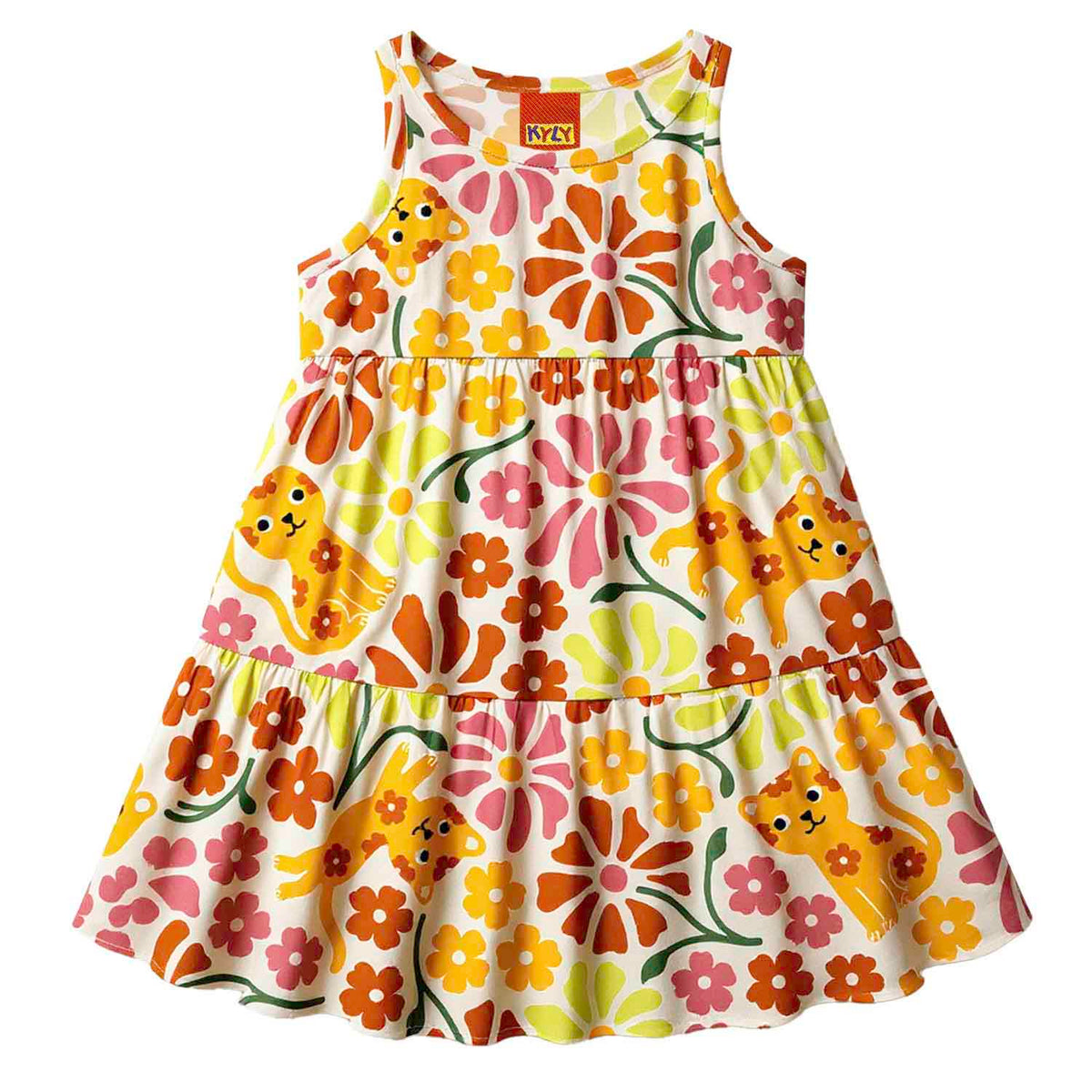 Vestido Infantil Kyly Três Marias Oncinha