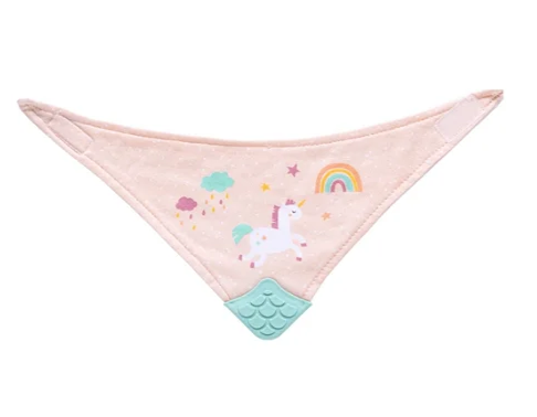 Bandana com Mordedor Bebê Buba Algodão Forro Antiumidade