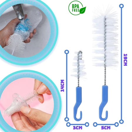 Conjunto De Escovas Vila Toy Para Mamadeira 2 Peças