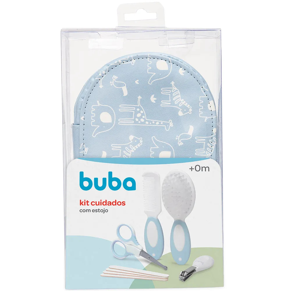 Kit Cuidados Buba com Estojo 9 Peças Infantil para Bebê