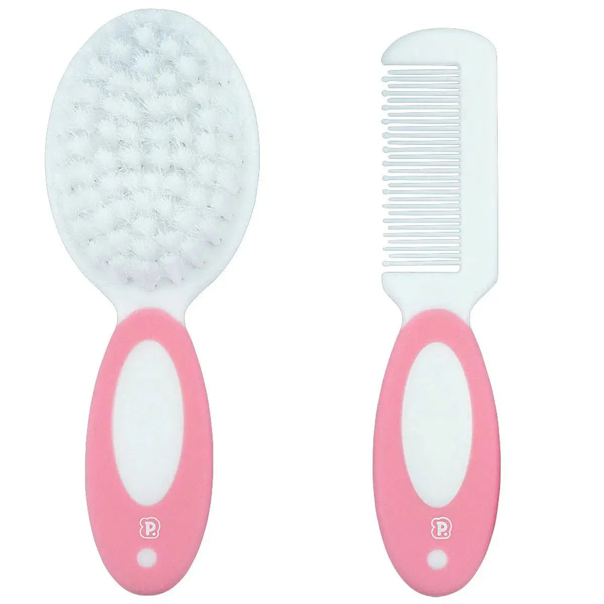 Kit Escova e Pente Pimpolho Cerdas Macia