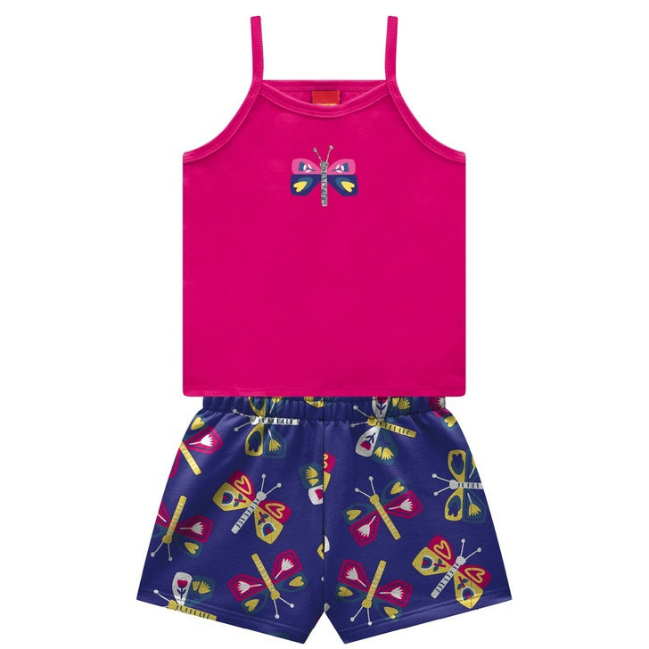 Conjunto Infantil Feminino Kyly Borboleta