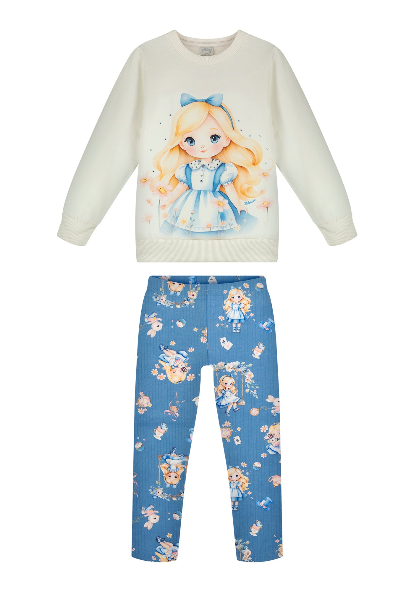 Conjunto Infantil Alakazoo Moletinho Soft Premium com Interior Peluciado