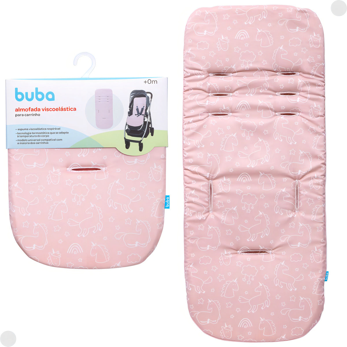 Almofada Viscoelástica Para Carrinho de bebê Buba
