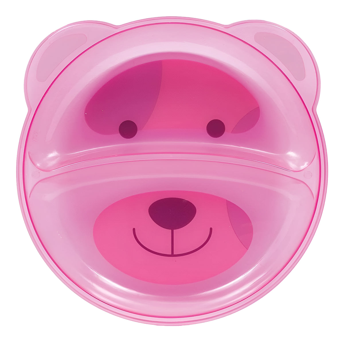 Prato Ursinho Buba Infantil Com Divisória