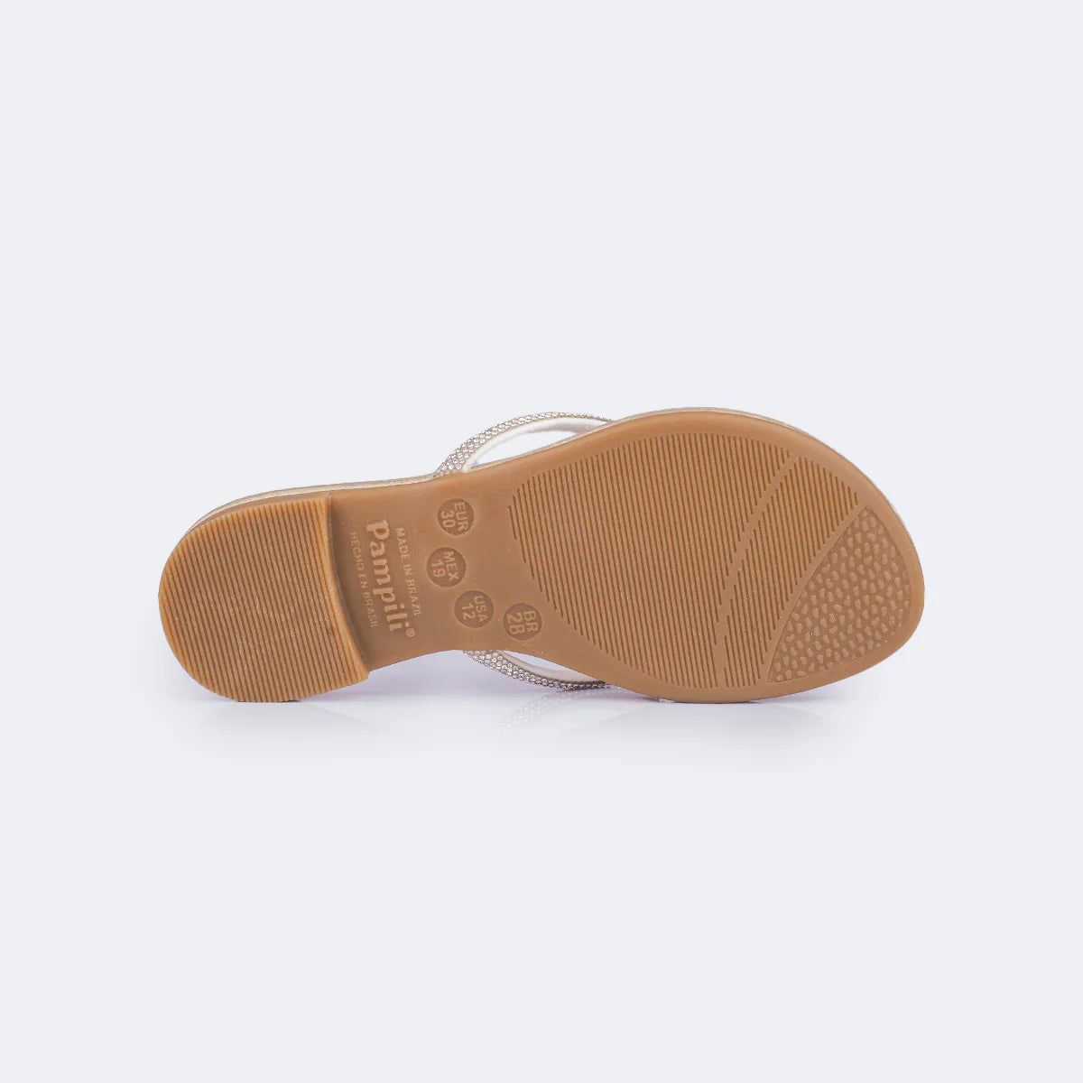 Sandália Rasteira Infantil Pampili Iris Strass – Conforto e Estilo para o Verão