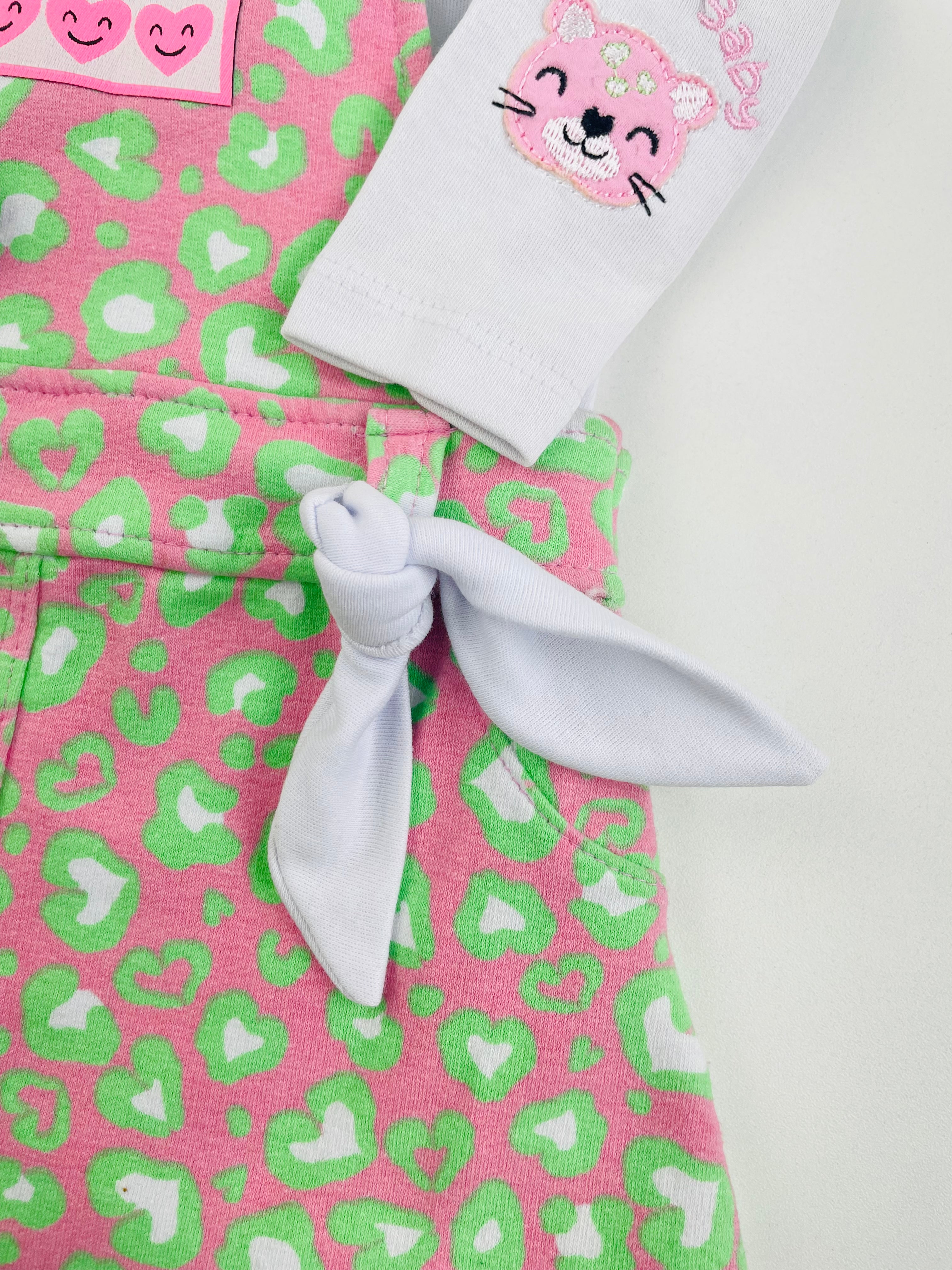 Conjunto Body Manga Longa E Salopete Fakini Baby