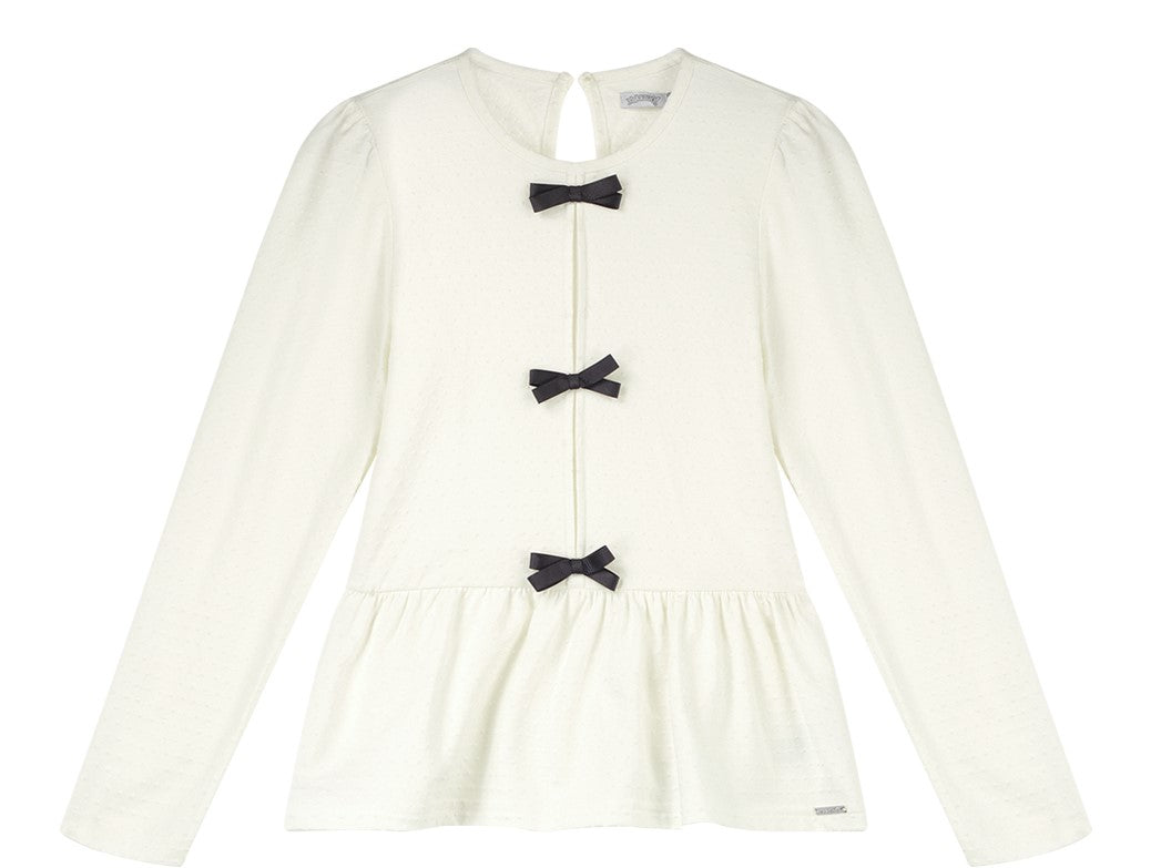 Conjunto Infantil Feminino Alakazoo Manga Longa Malha Nikko e Cotton