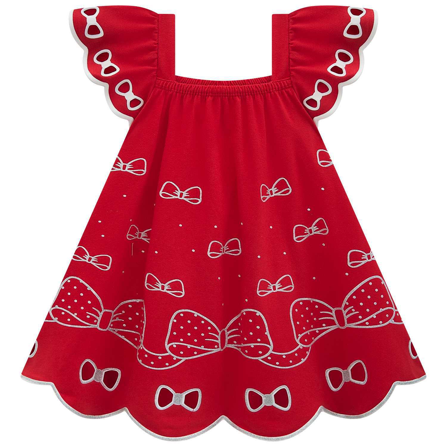 Vestido Infantil Kyly com Estampa de Laços
