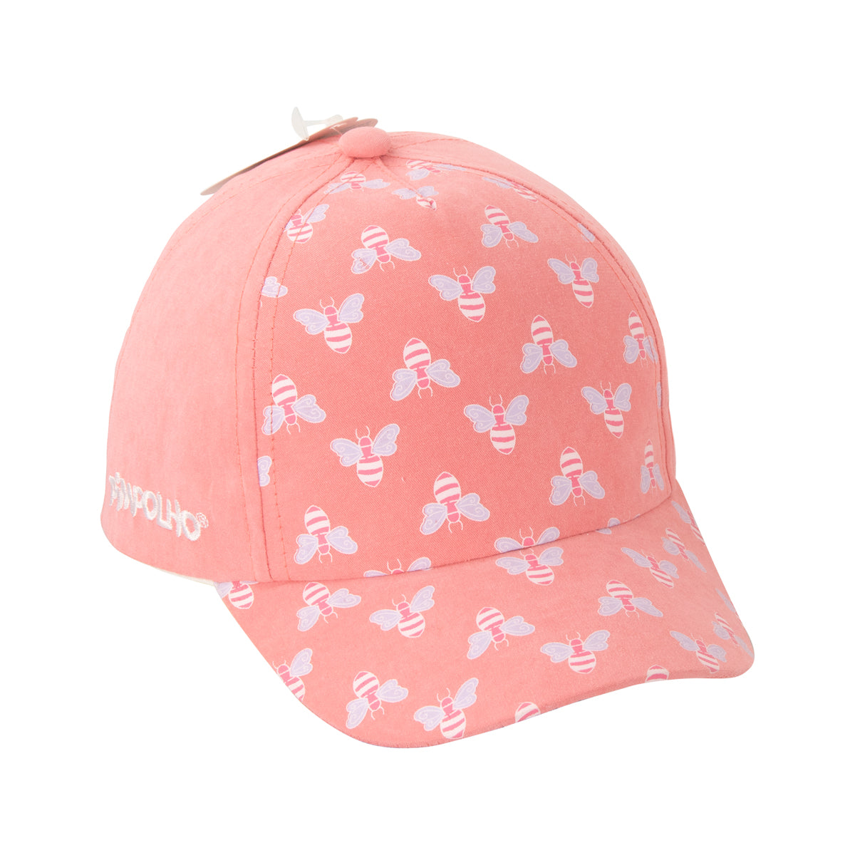Boné Infantil Feminino Pimpolho Estampado com Velcro 01 a 02 Anos