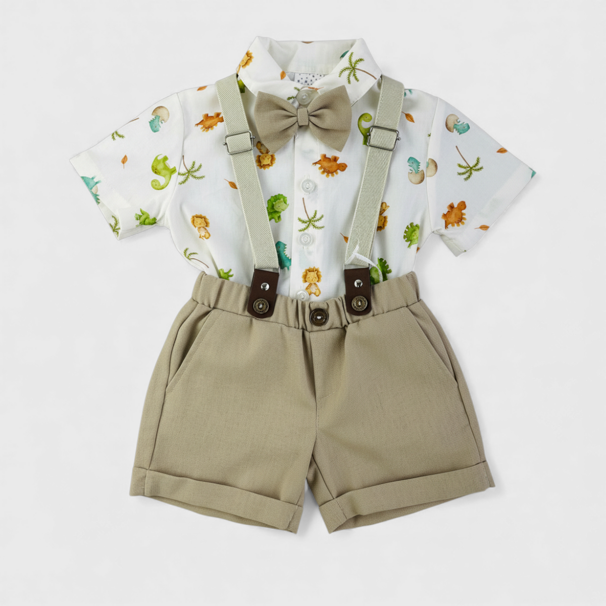 Conjunto Masculino Leley Kids Dinossauro Second Line C/ Suspensorio