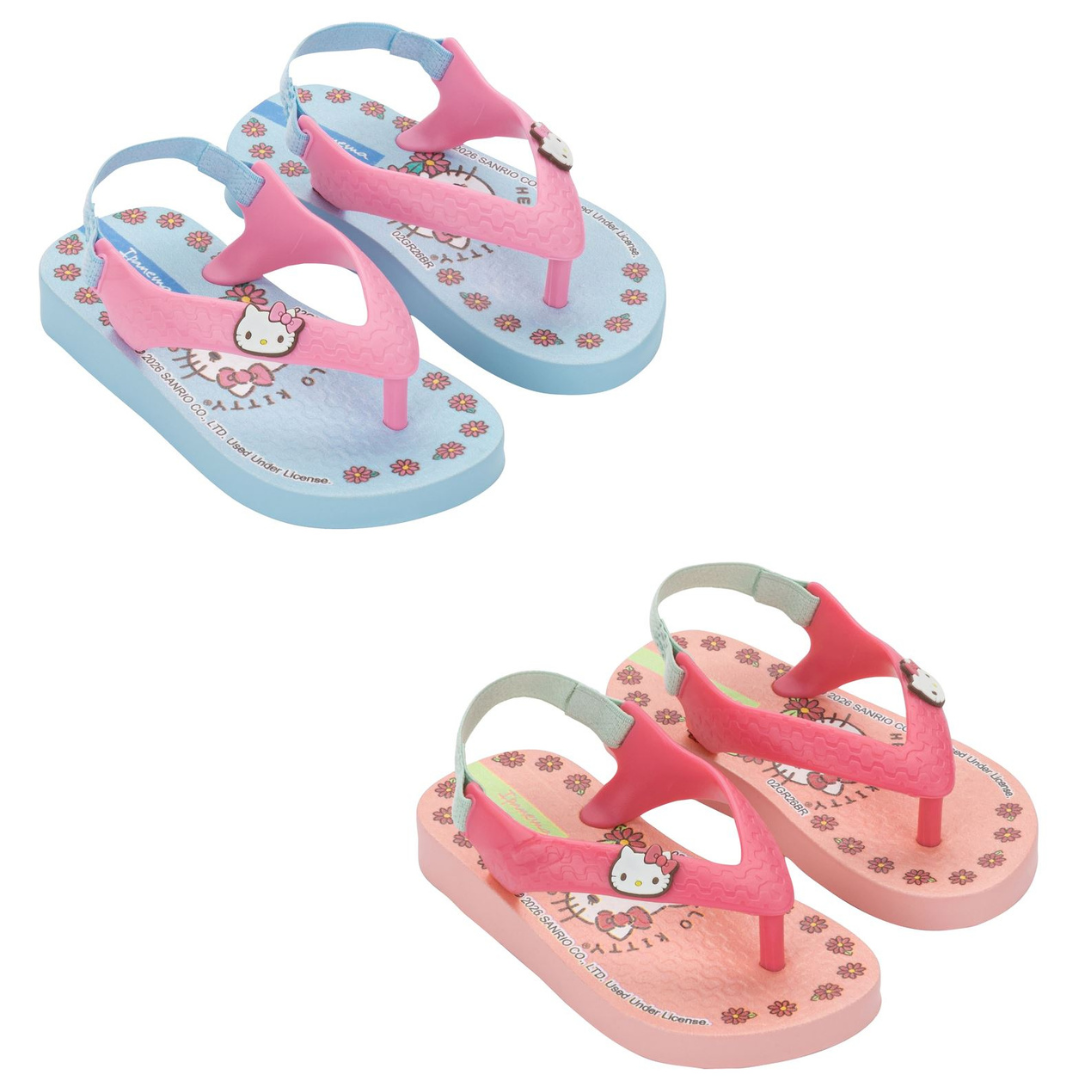 Chinelo Baby Ipanema Hello Kitty Amore Grendene com Elástico