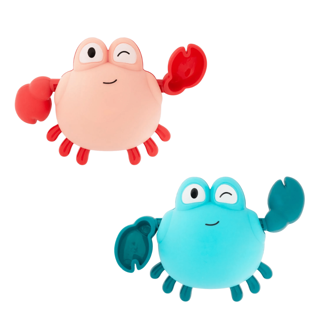 Brinquedo Bebê Pimpolho Banho Caranguejo Dar Corda Interativo