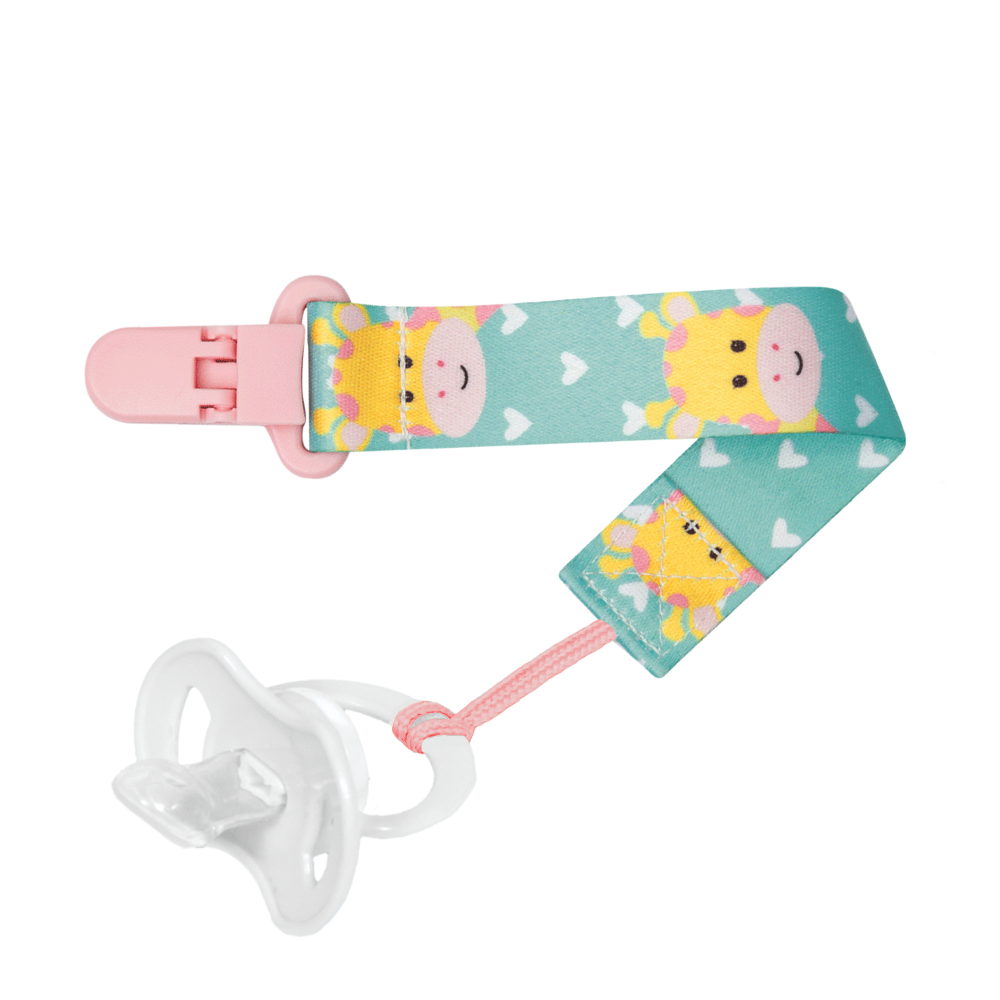 Prendedor de Chupeta Infantil Buba Animal Fun Seguro 3 Meses+