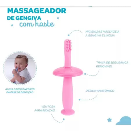 Massageador De Gengiva Pimpolho Com Ventosa +4M