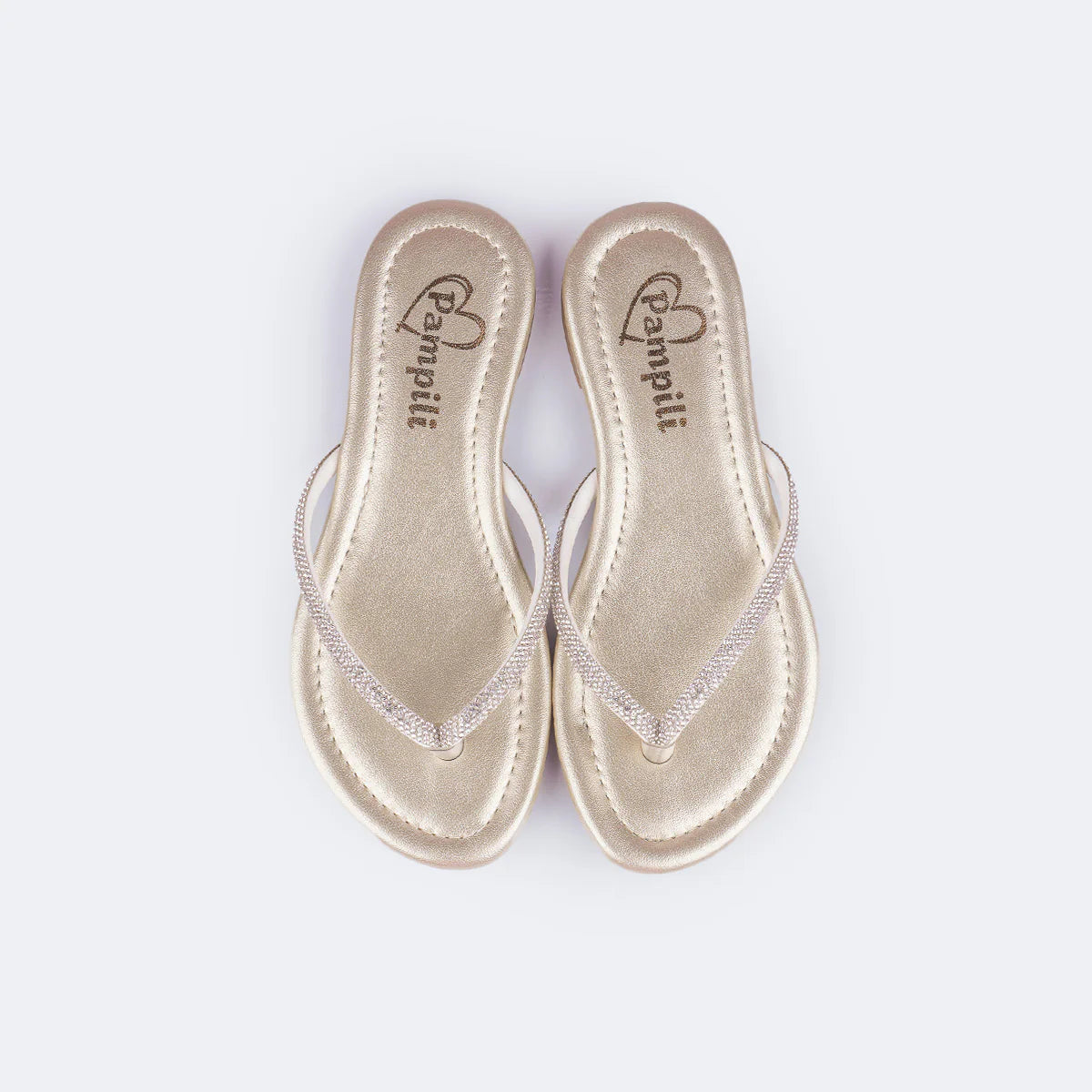 Sandália Rasteira Infantil Pampili Iris Strass – Conforto e Estilo para o Verão