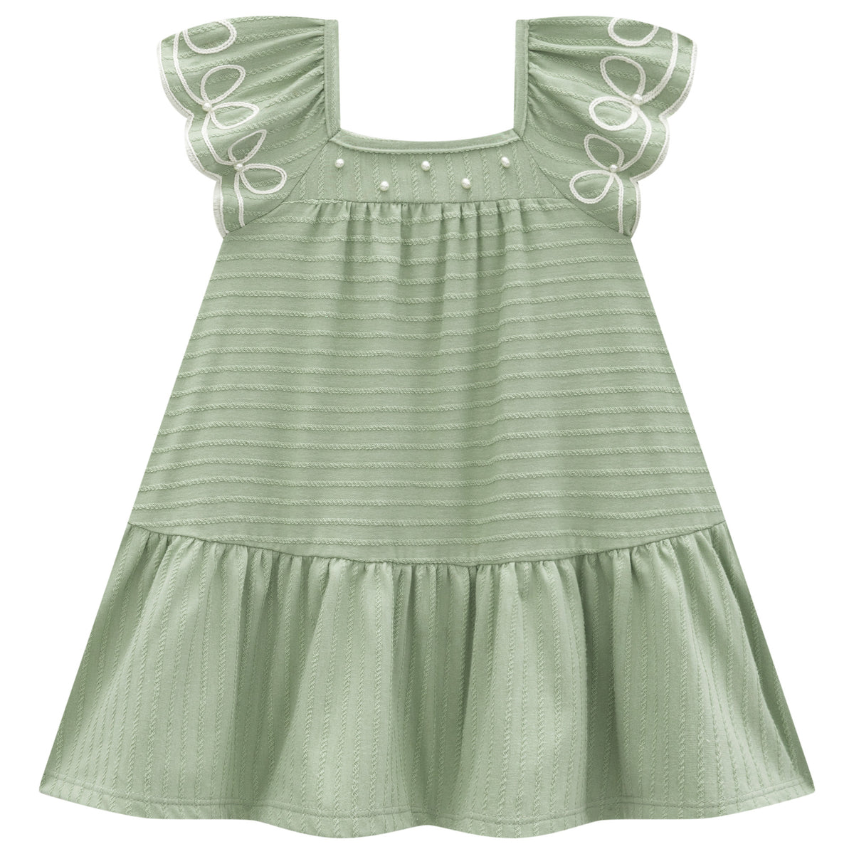 Vestido Infantil Milon Delicado com Pérolas
