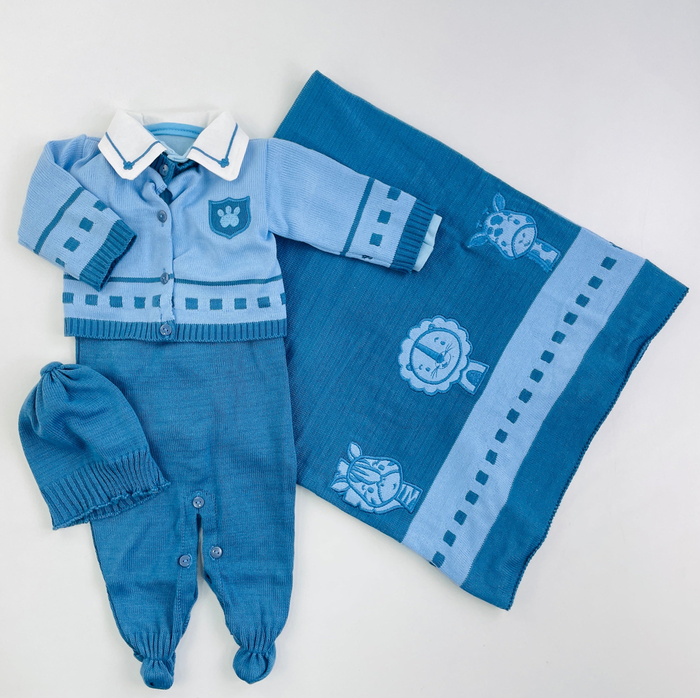 Saida De Maternidade Tricot Com Casaco 5 Peças