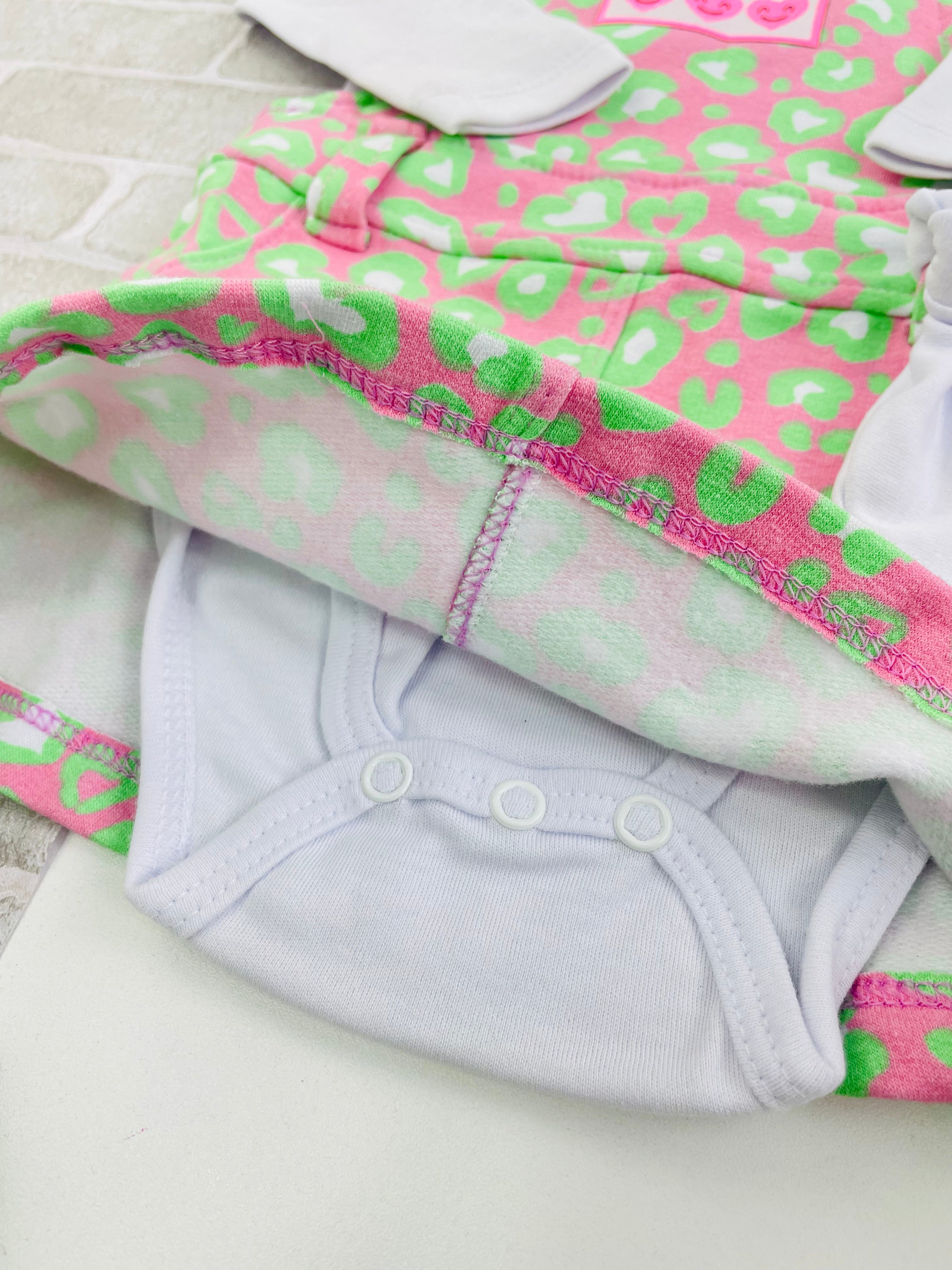 Conjunto Body Manga Longa E Salopete Fakini Baby