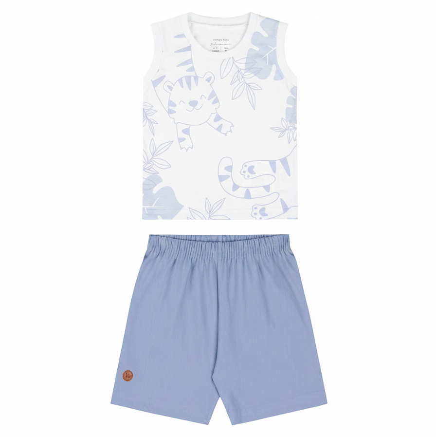 Conjunto Masculino Kamylus Tigre – Conforto e Estilo para o Dia a Dia