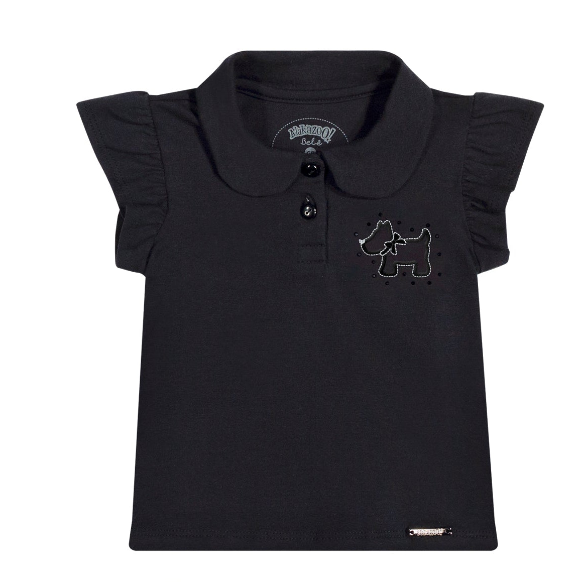 Conjunto Infantil Feminino Alakazoo Cachorrinho com Short-Saia