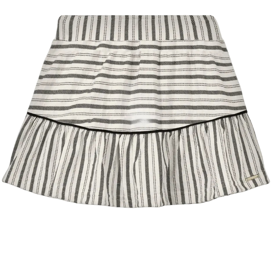 Conjunto Infantil Feminino Alakazoo Short-Saia Listrado e Blusa Brilho