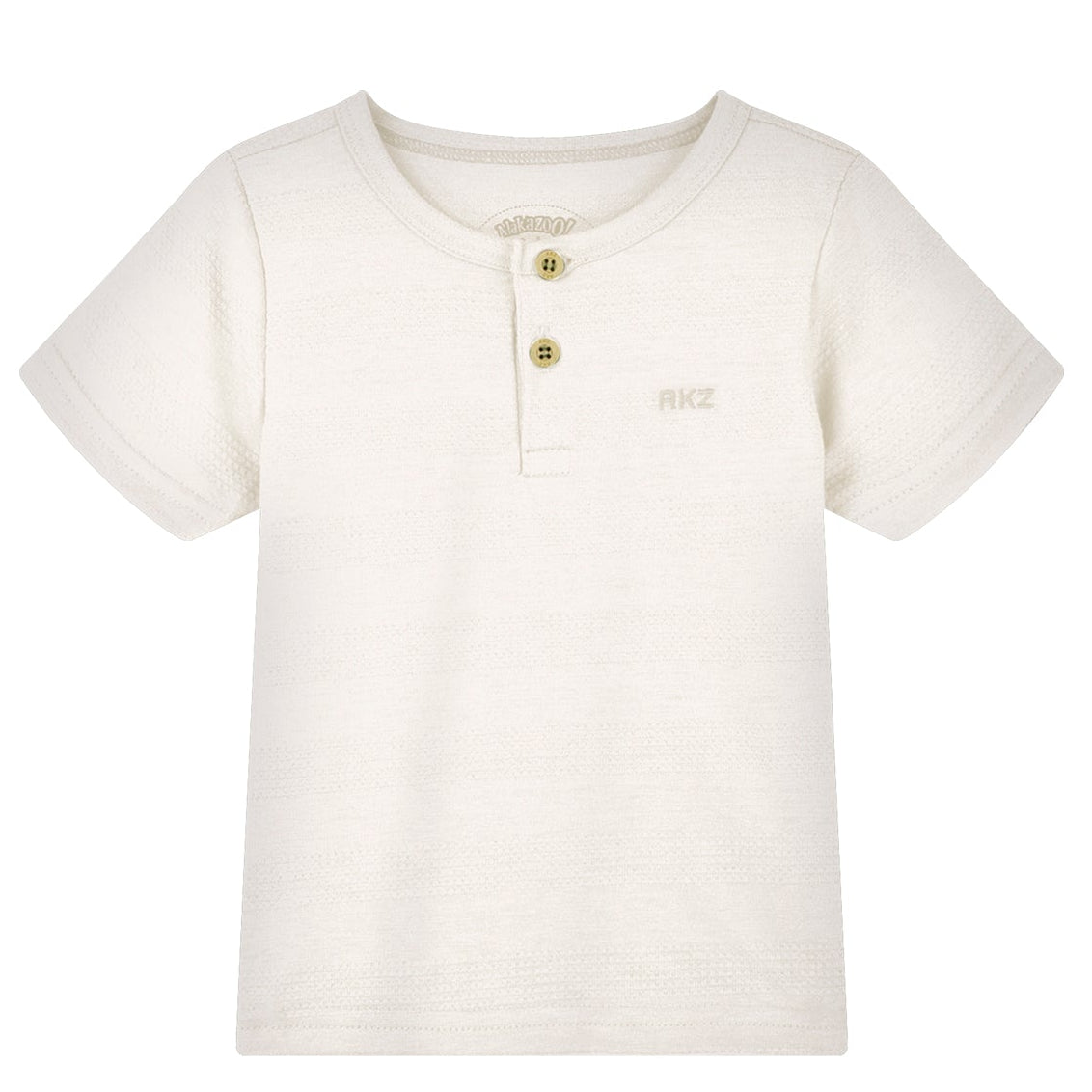 Conjunto Infantil Masculino Alakazoo Camiseta Henley e Bermuda