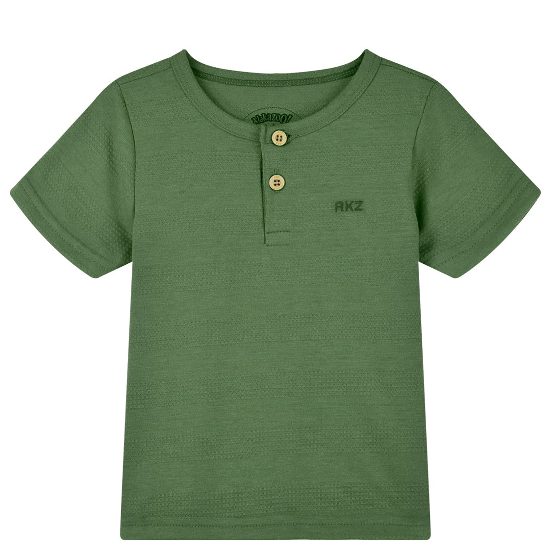 Conjunto Infantil Masculino Alakazoo Camiseta Henley e Bermuda