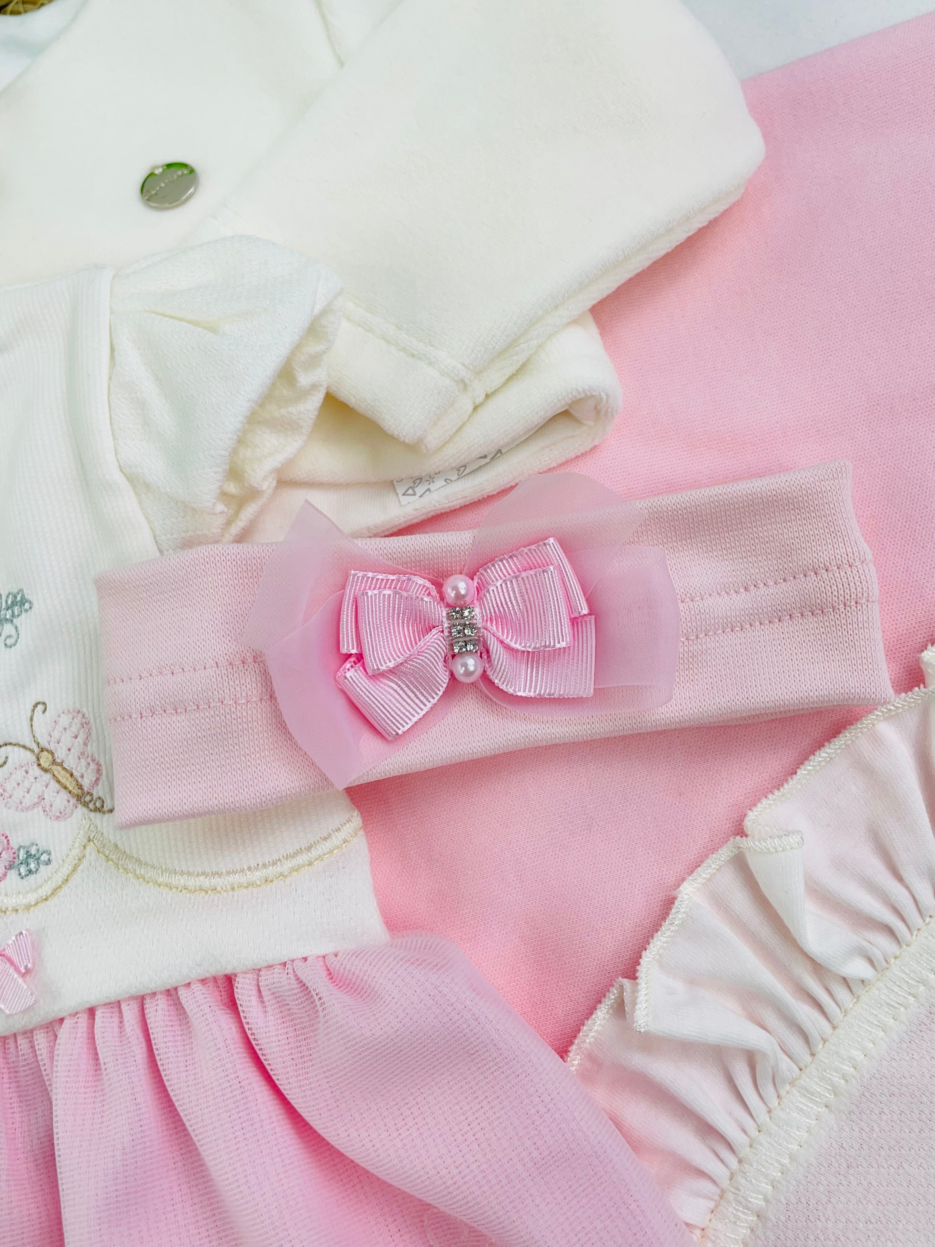 Saída De Maternidade Pipoquinhas Baby Coração 5 Peças