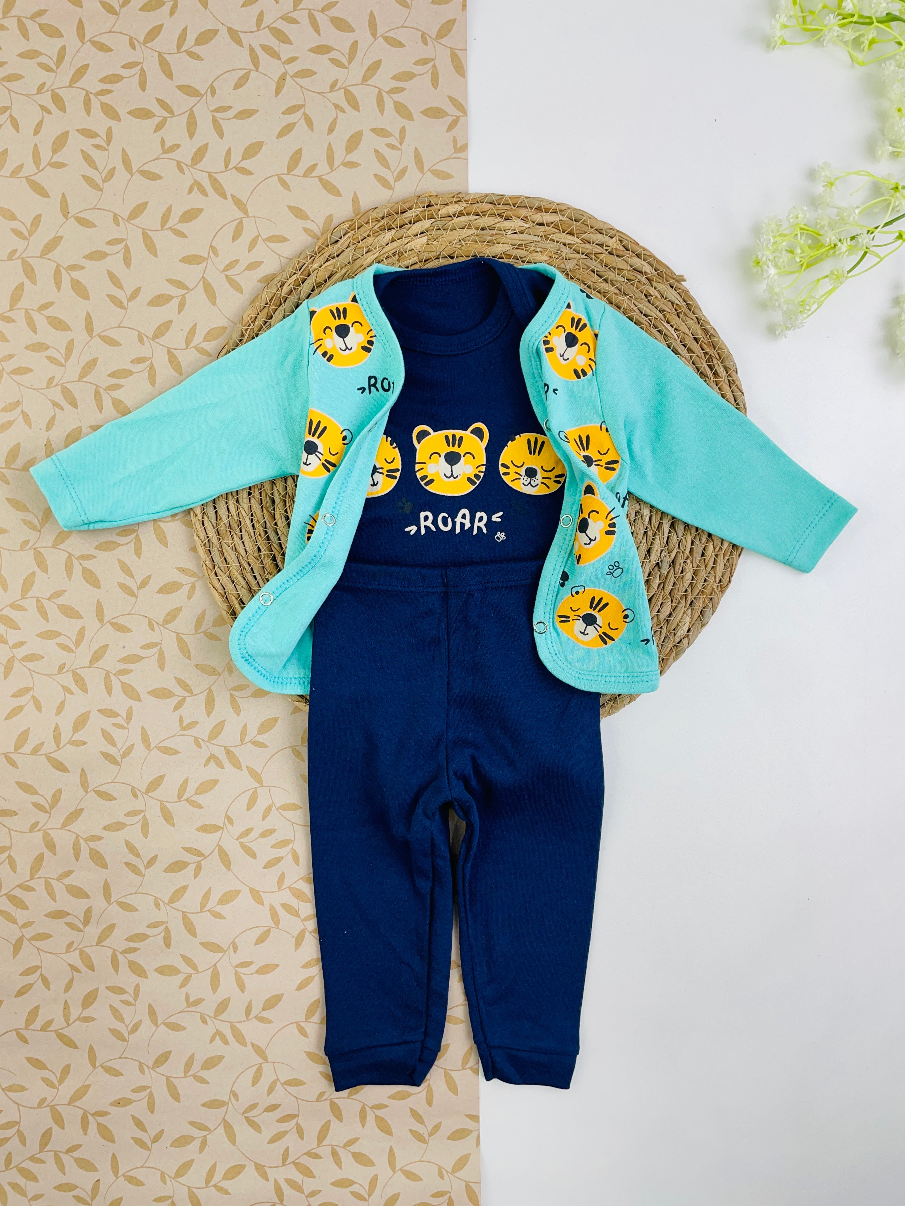 Conjunto Bichinhos Tigre Roar 3 Peças