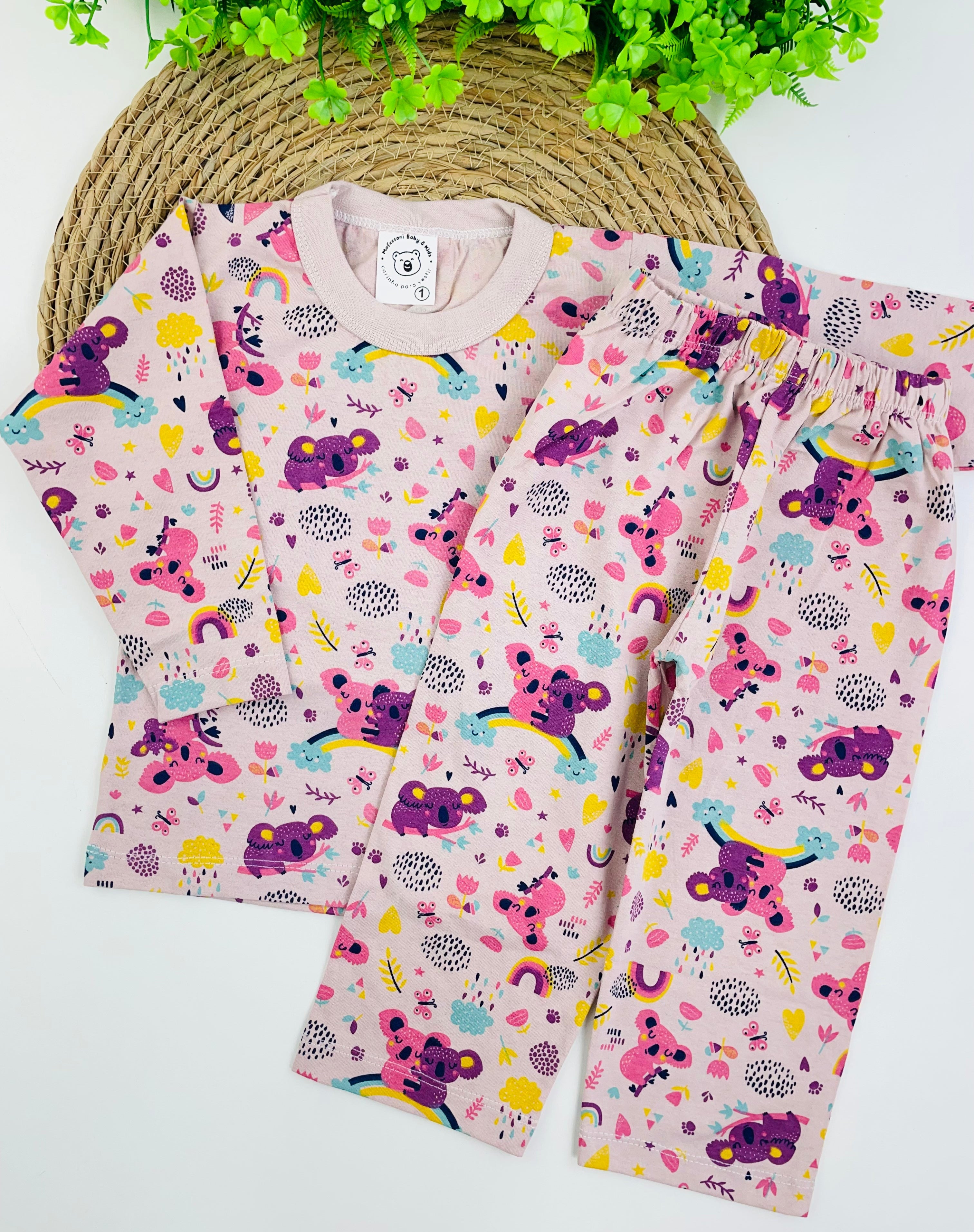 Pijama Manga Longa Mafessoni Coala
